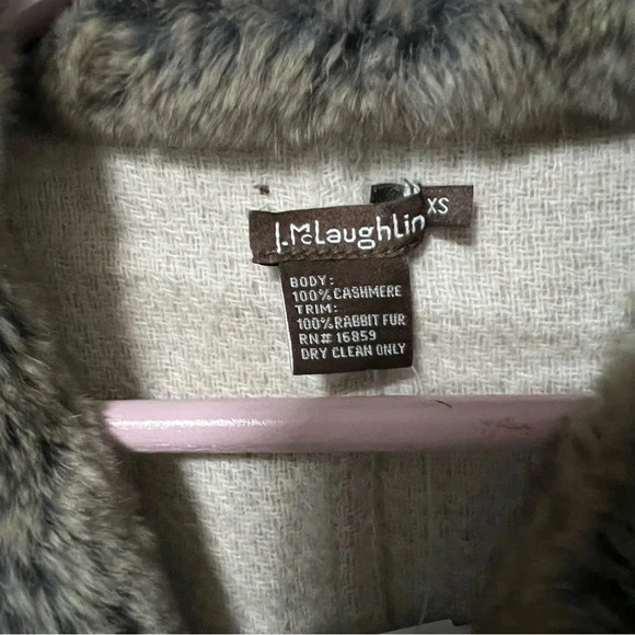 NWT J. McLaughlin Alina Cashmere Fur Trim Vest Reversible Size XS - Picture 9 of 11